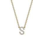Diamond Initial Necklace