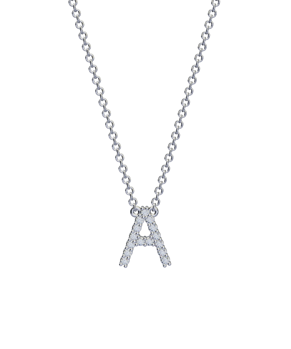 Diamond Initial Necklace