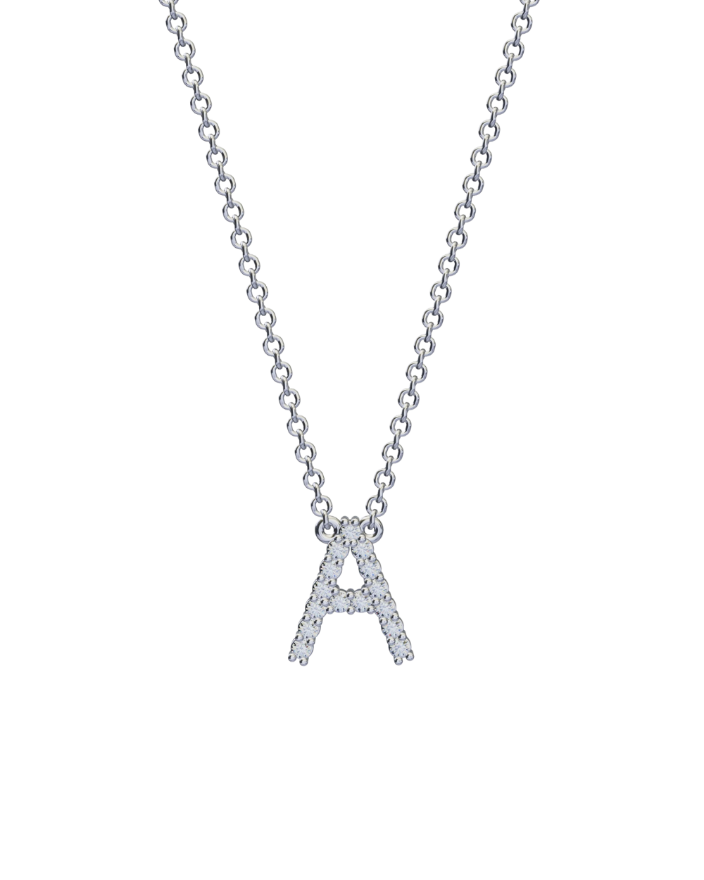 Diamond Initial Necklace