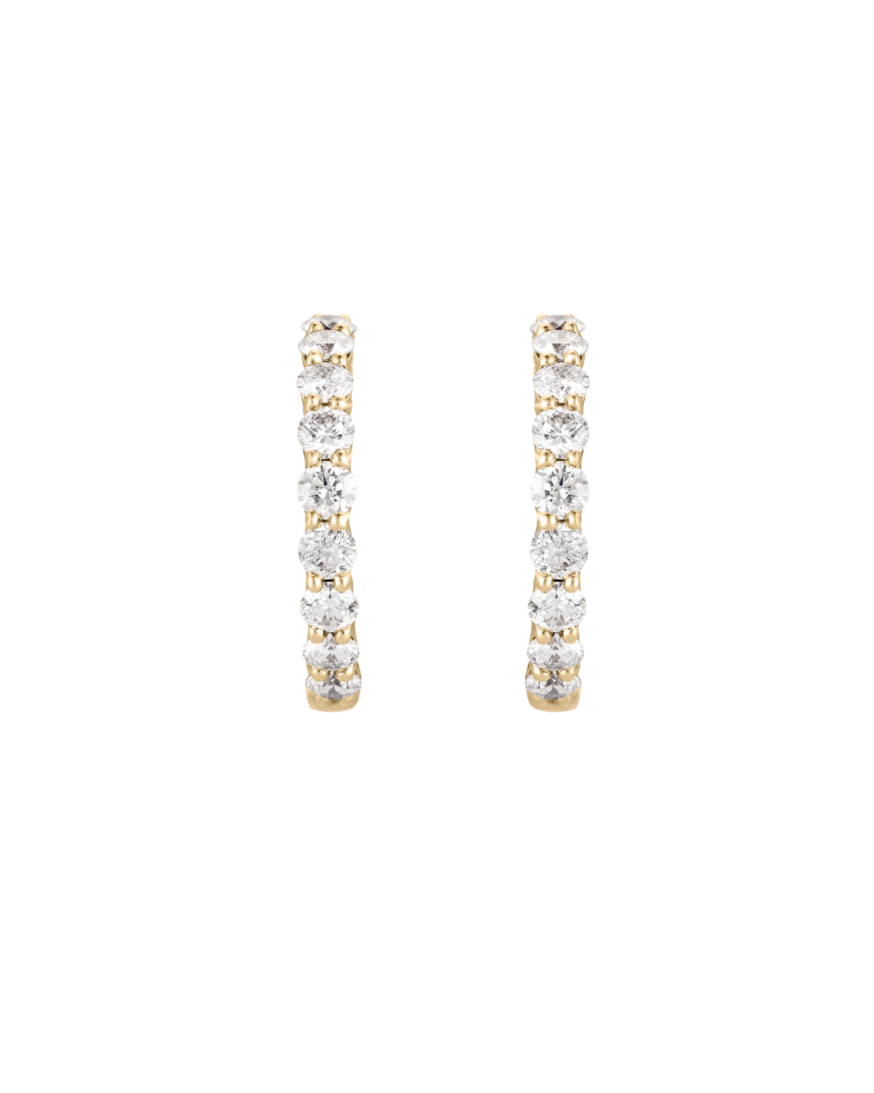 Diamond Hoop Earrings