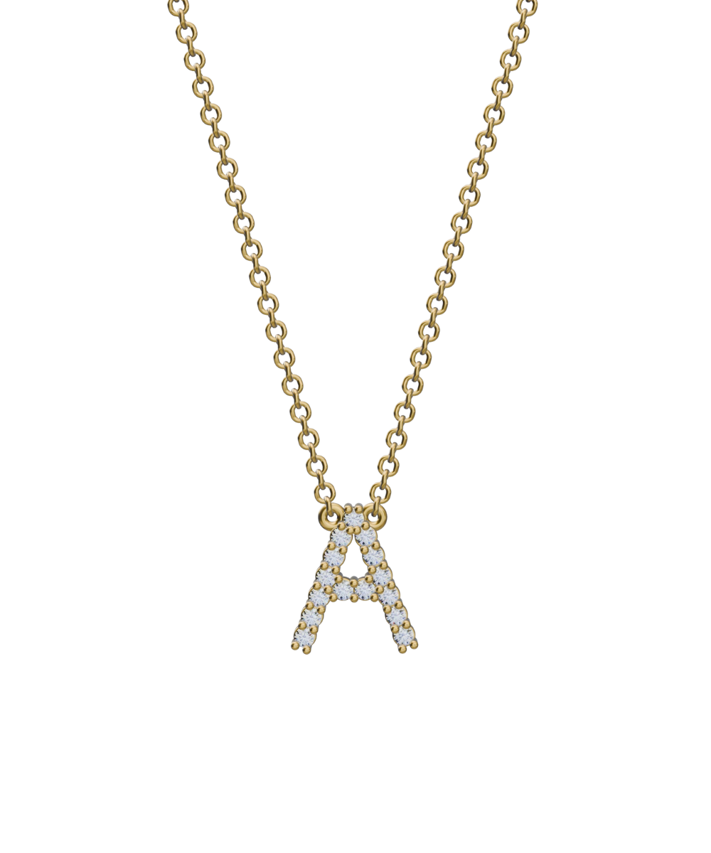 Diamond Initial Necklace