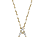 Diamond Initial Necklace