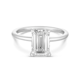 Tayla 2.24ct Emerald Diamond Hidden Halo Engagement Ring