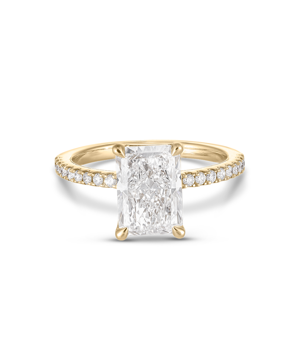 Carrie 2.53ct Radiant Cut Diamond Band Engagement Ring