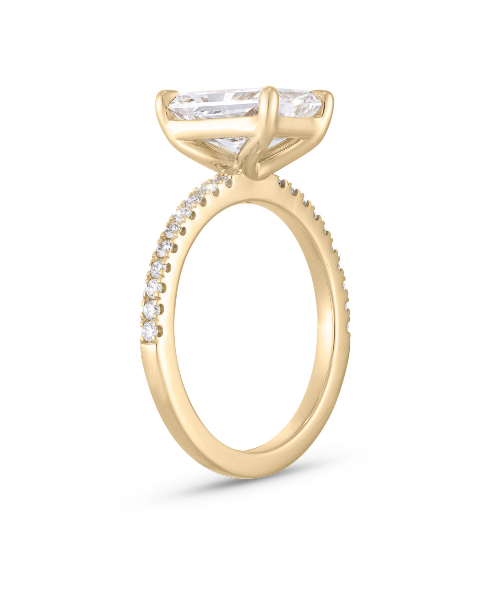 Carrie 2.53ct Radiant Cut Diamond Band Engagement Ring