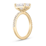 Carrie 2.53ct Radiant Cut Diamond Band Engagement Ring