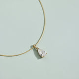 Leila Pear Diamond Necklace