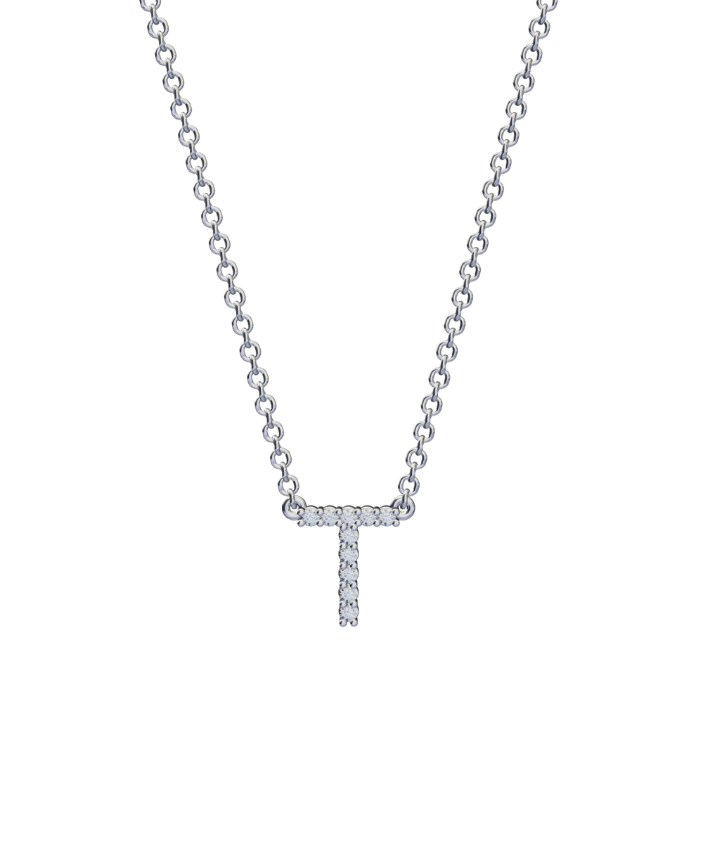 Diamond Initial Necklace