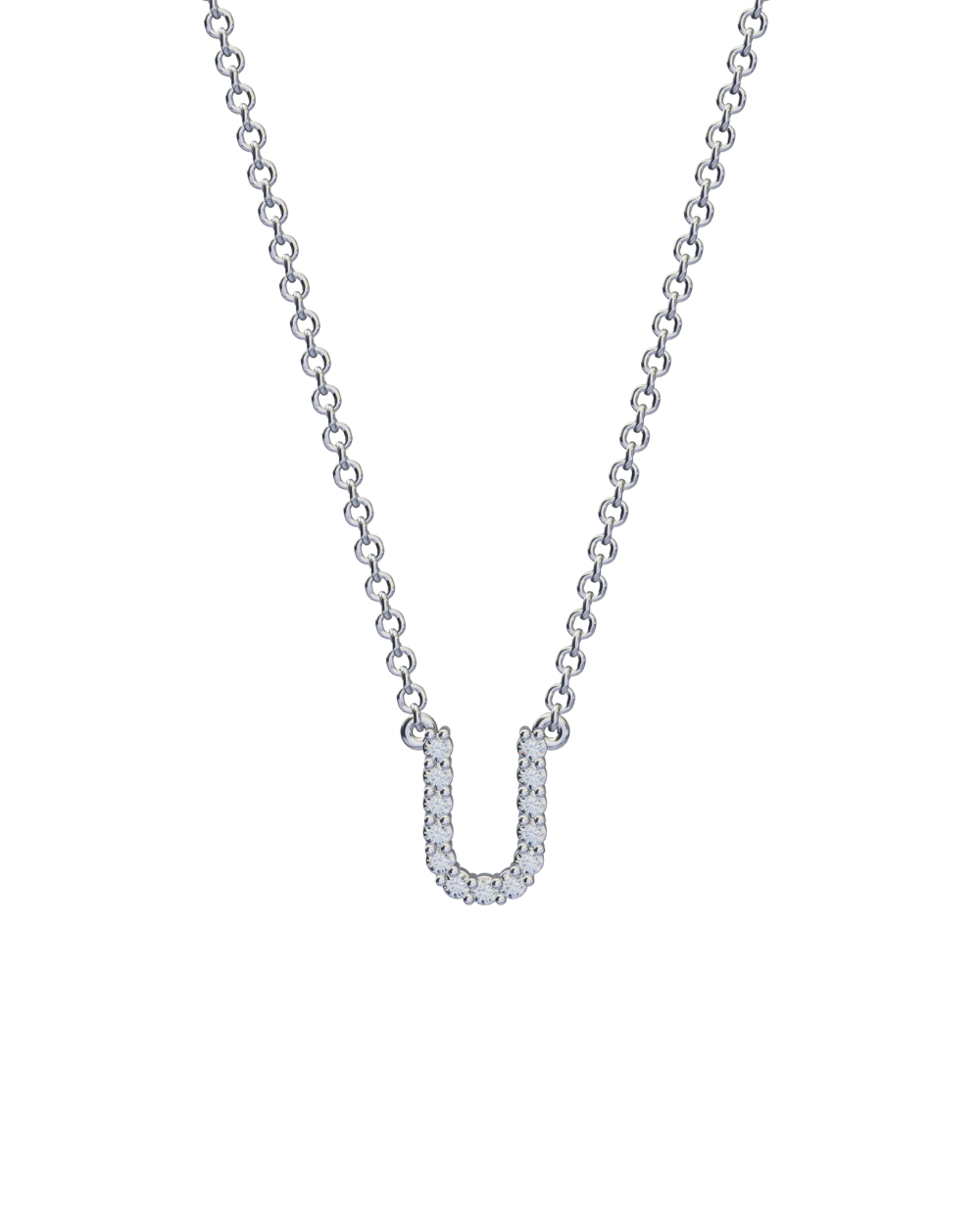 Diamond Initial Necklace