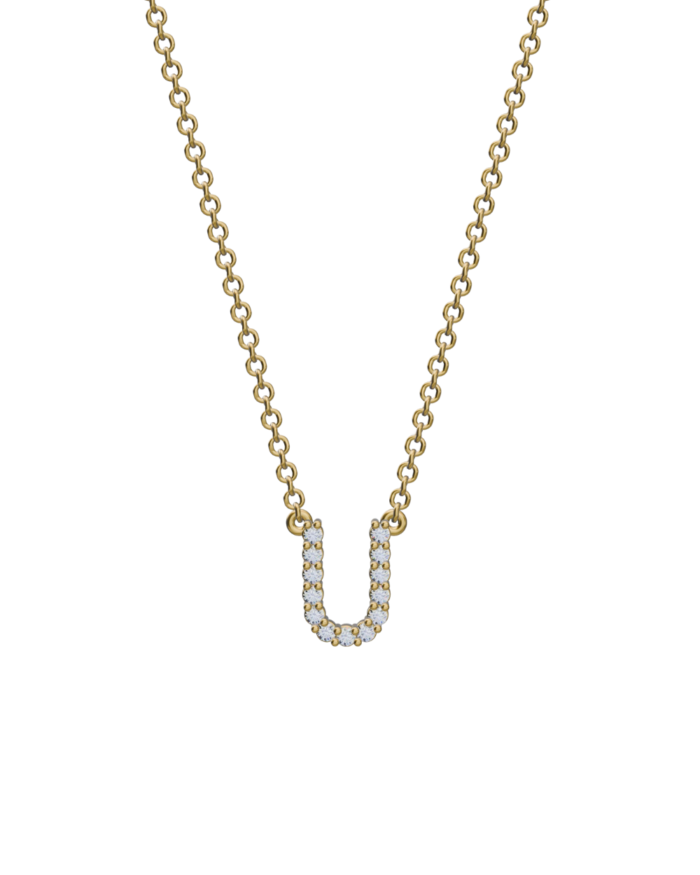 Diamond Initial Necklace