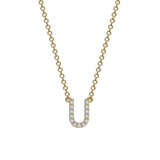 Diamond Initial Necklace