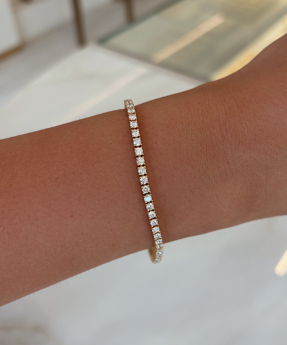 4.00ct Tennis Bracelet - 18ct Yellow Gold