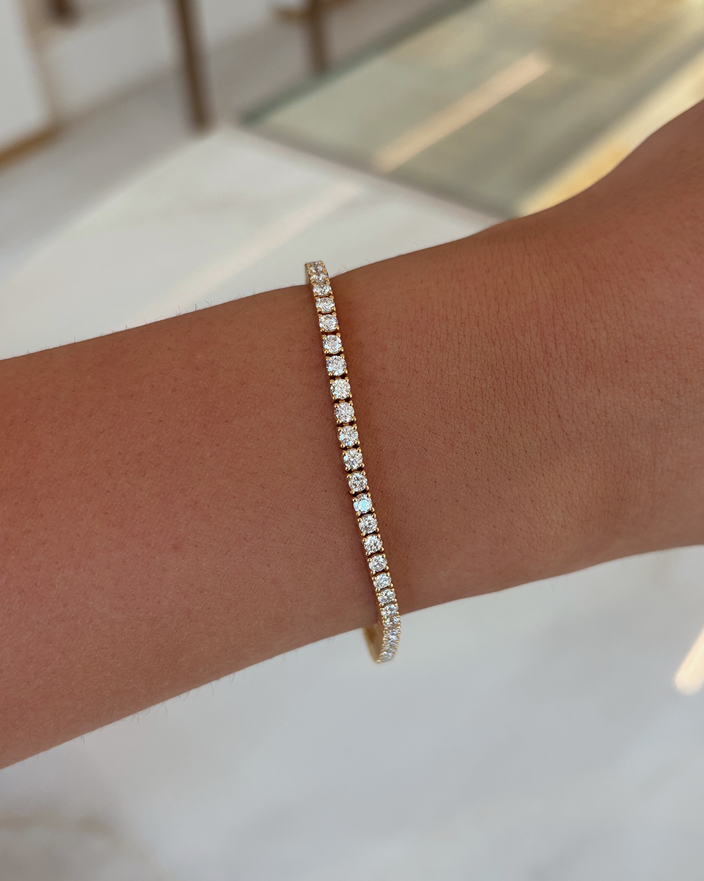 4.00ct Tennis Bracelet - 18ct Yellow Gold