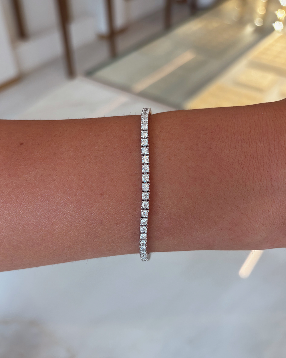 3.10ct Tennis Bracelet - 18ct White Gold