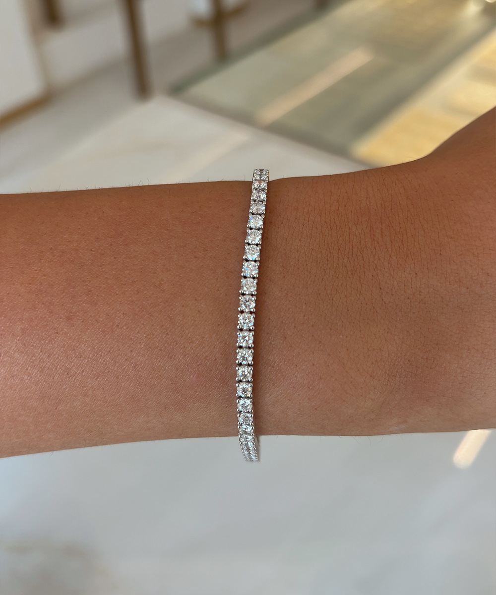5.05ct Tennis Bracelet - 18ct White Gold