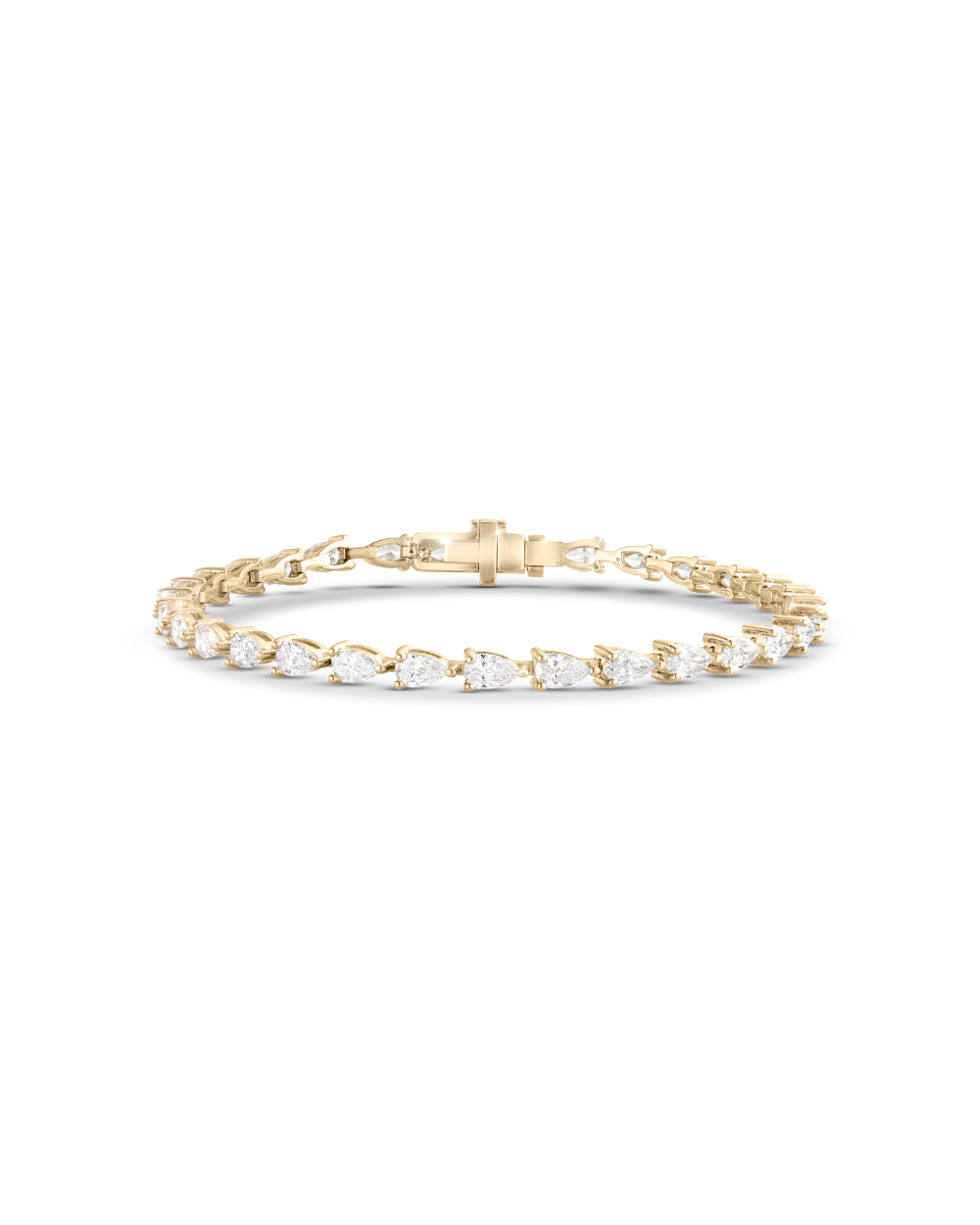 Pear Diamond Tennis Bracelet 5.81ct