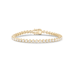 4.00ct Crown Set Tennis Bracelet - 18ct Yellow Gold