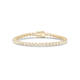 4.00ct Crown Set Tennis Bracelet - 18ct Yellow Gold