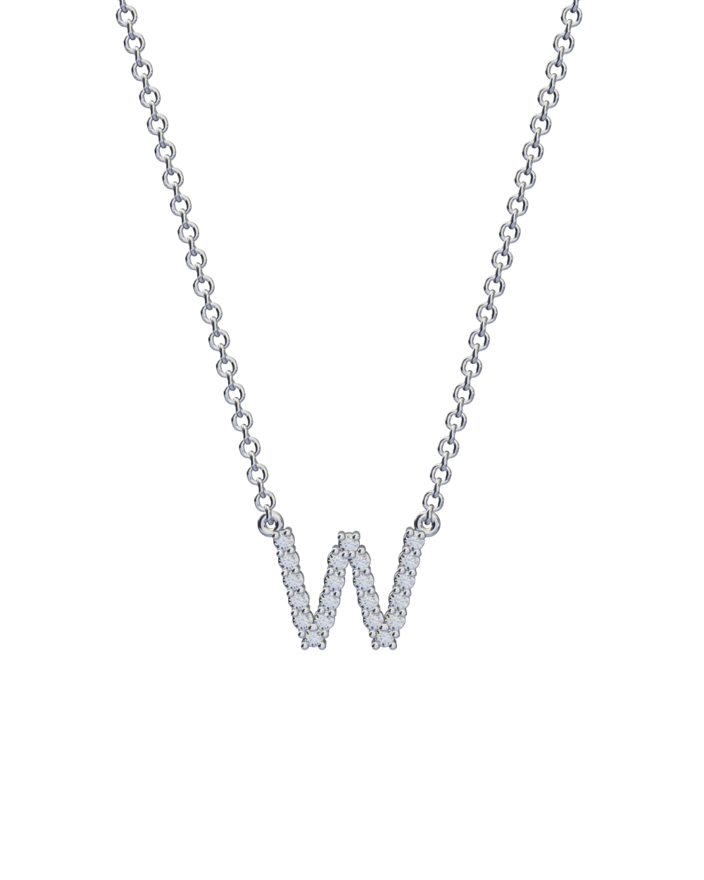 Diamond Initial Necklace