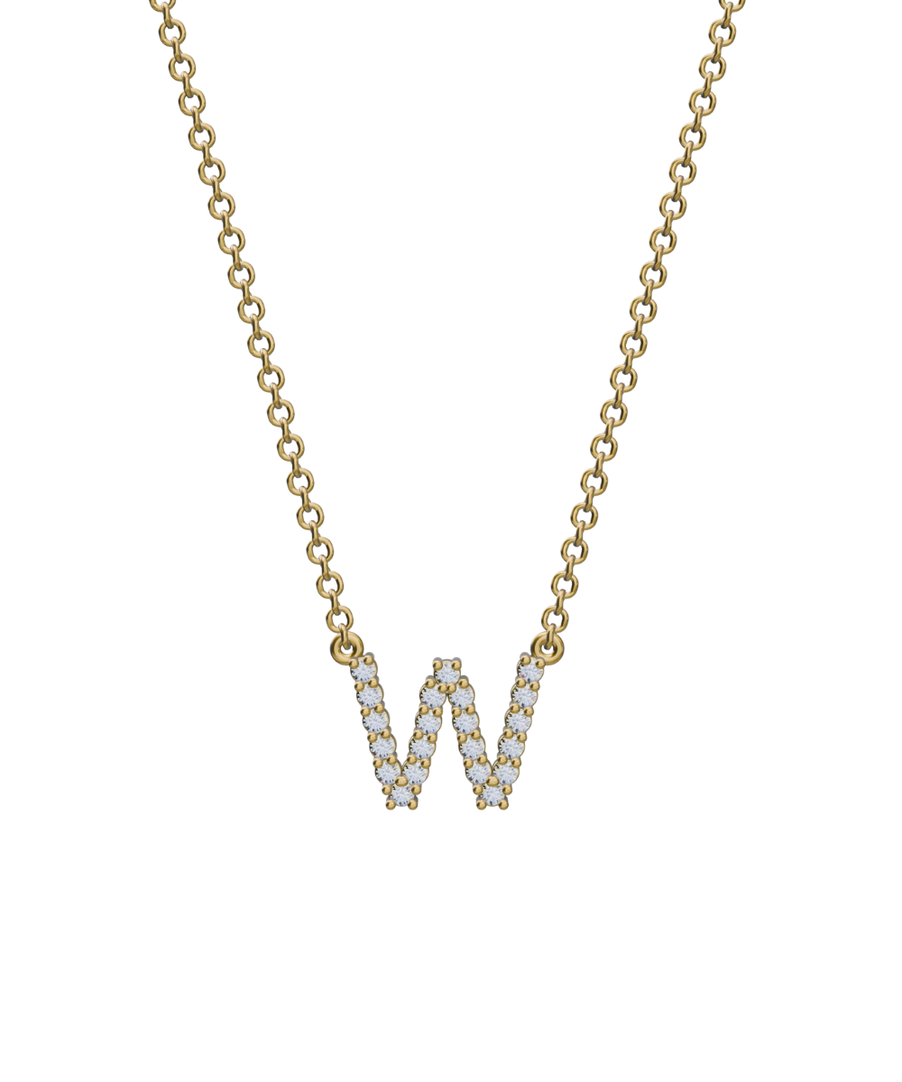 Diamond Initial Necklace