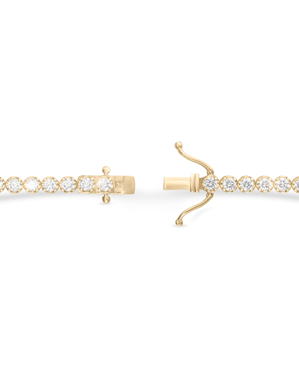4.00ct Crown Set Tennis Bracelet - 18ct Yellow Gold