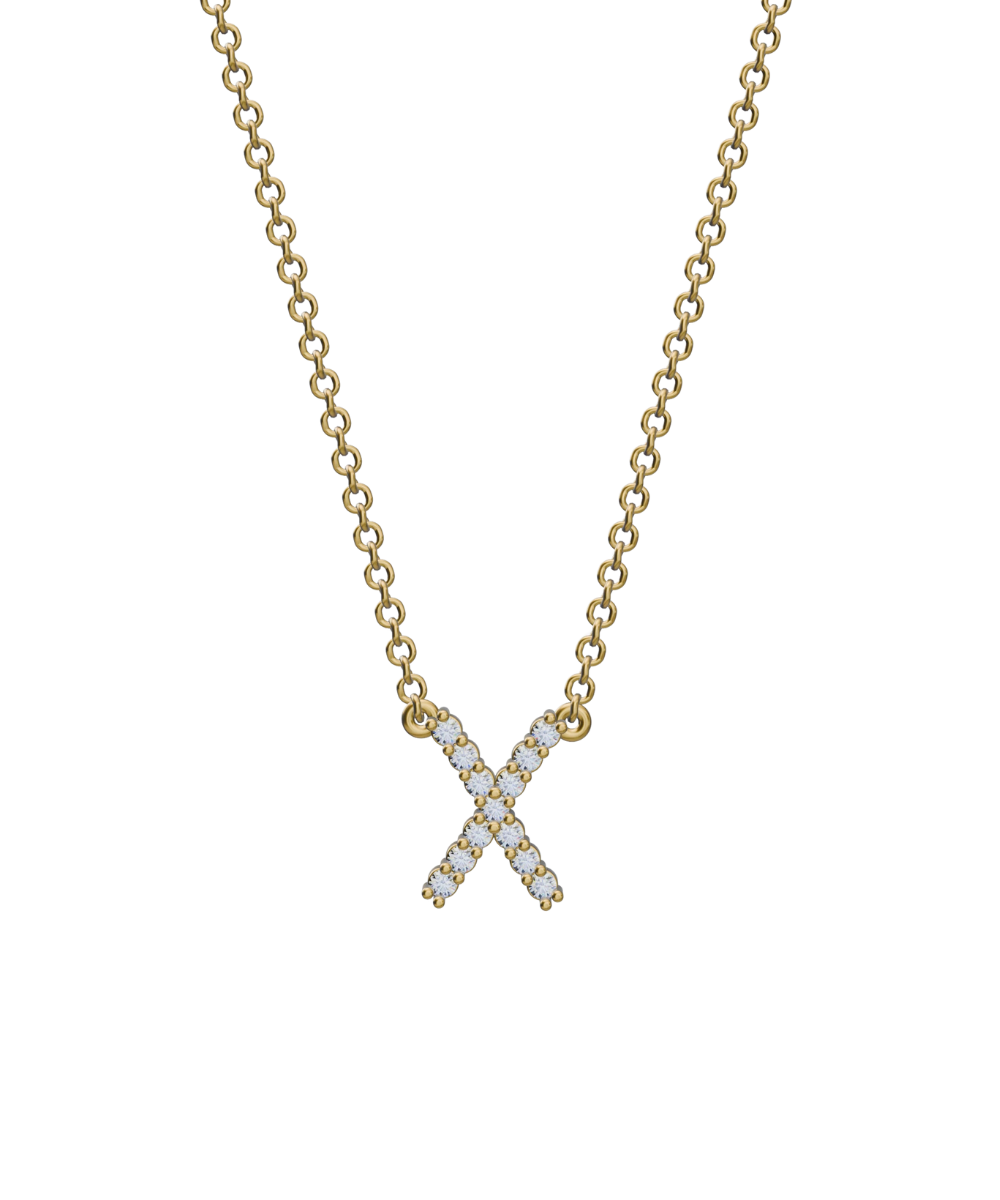 Diamond Initial Necklace