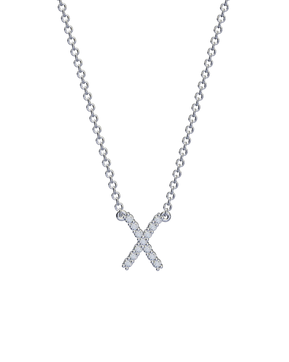 Diamond Initial Necklace