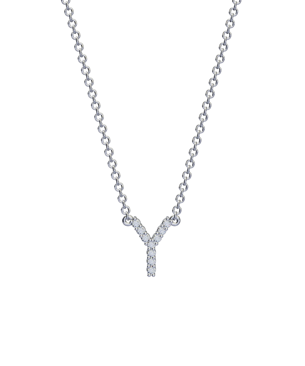 Diamond Initial Necklace