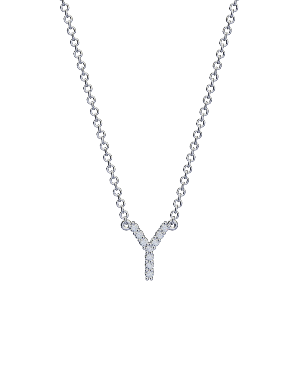 Diamond Initial Necklace