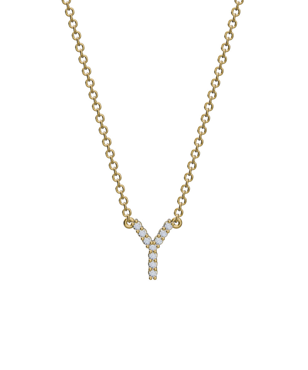 Diamond Initial Necklace