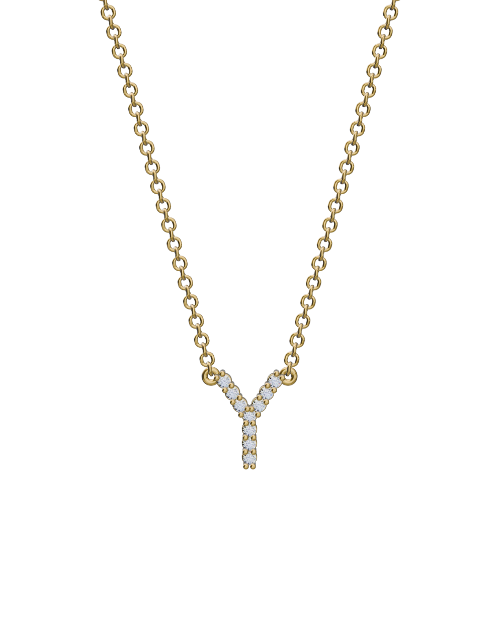 Diamond Initial Necklace