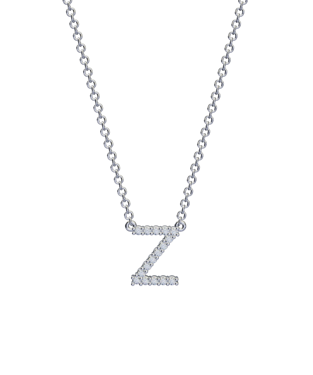 Diamond Initial Necklace