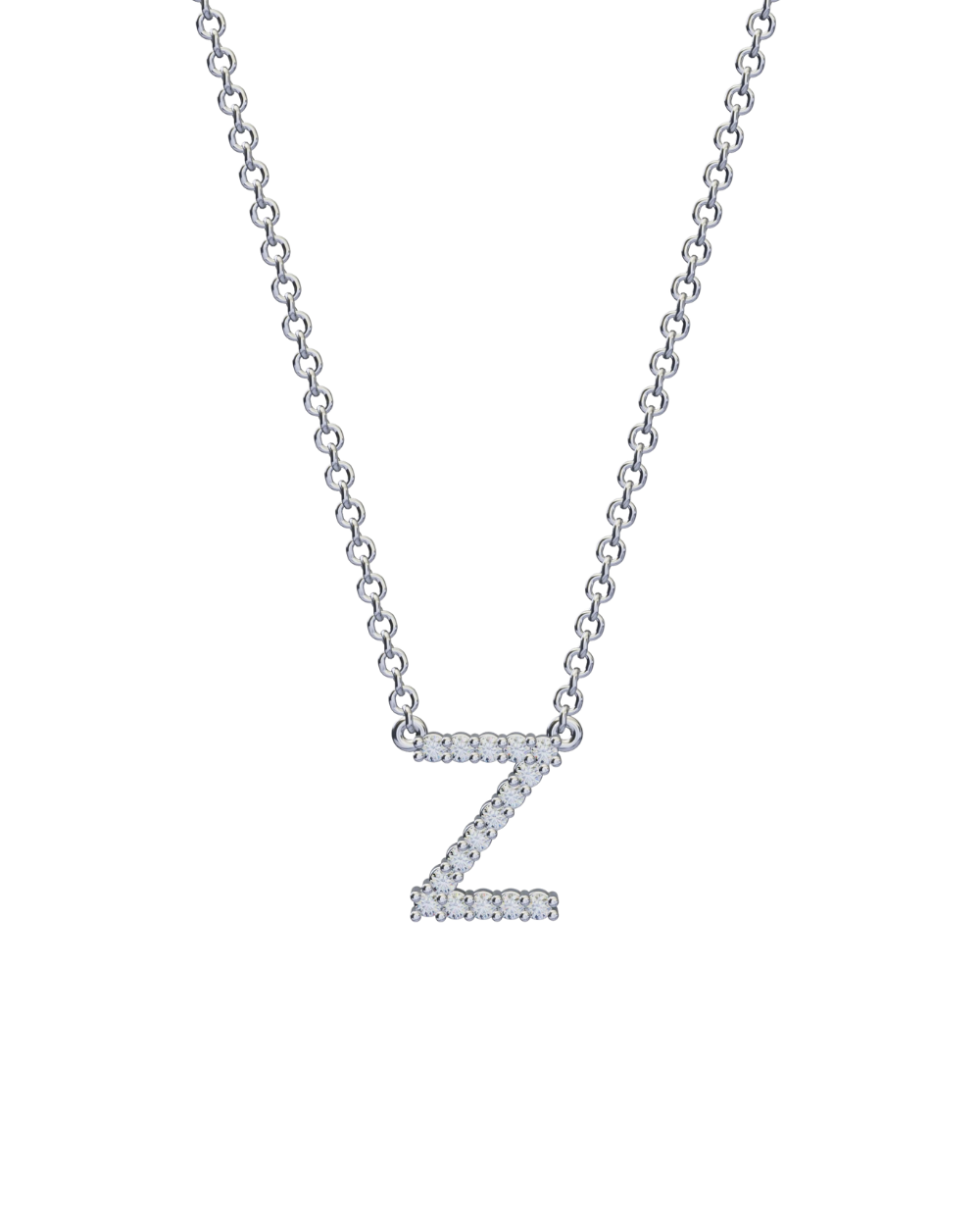 Diamond Initial Necklace