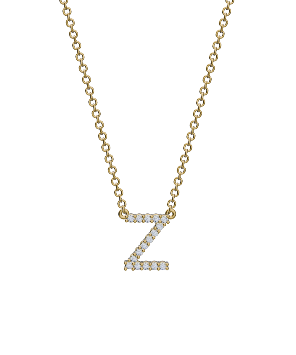 Diamond Initial Necklace