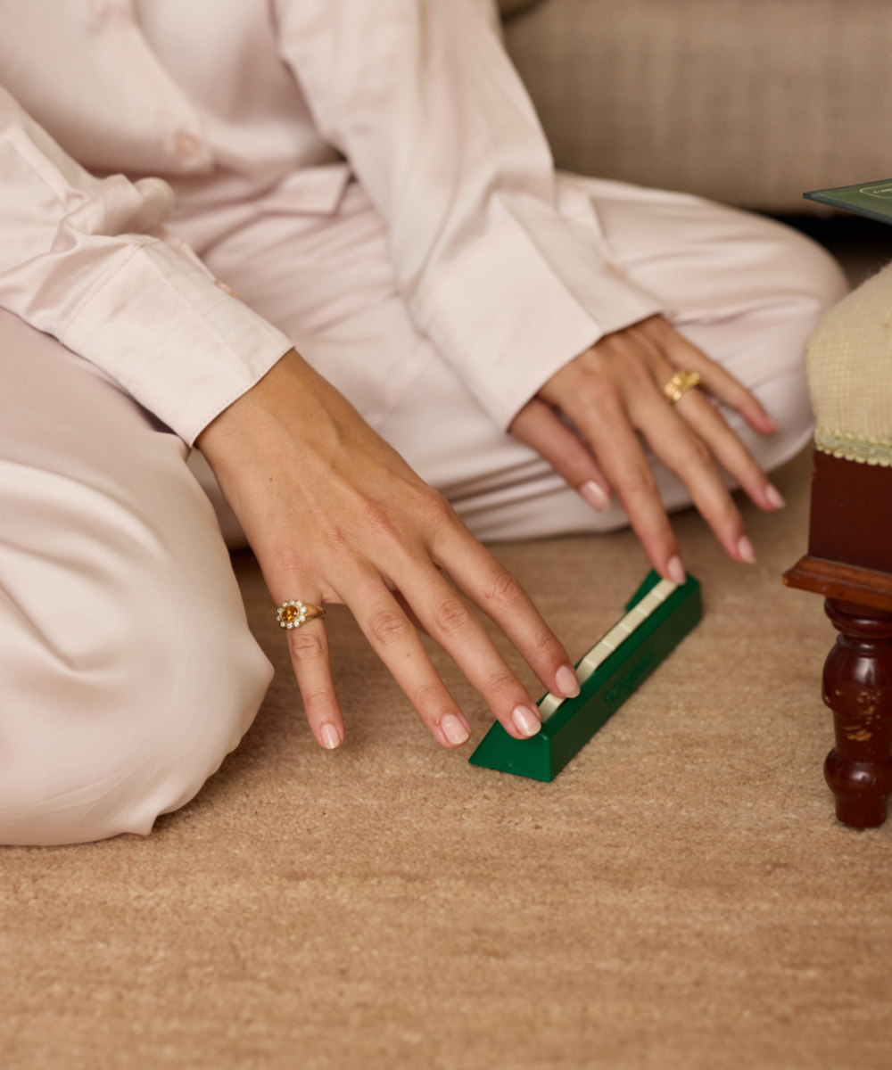 Ophelia Pinky Ring - Garnet classajewellers