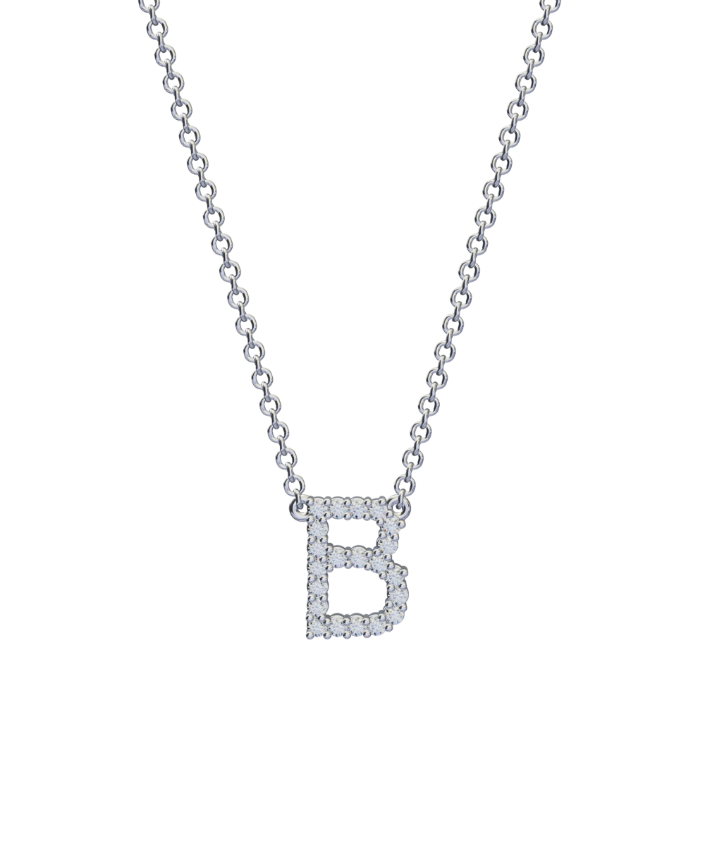 Diamond Initial Necklace