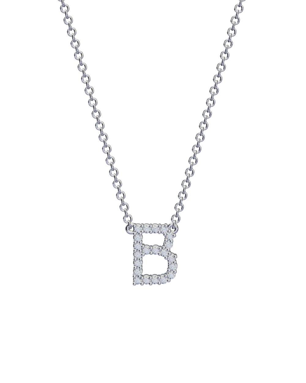 Diamond Initial Necklace