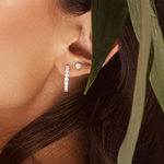 Diamond Hoop Earrings