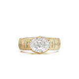 Alba 1.96ct East West Oval Diamond Ring