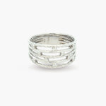 Patterned Wire Diamond Ring