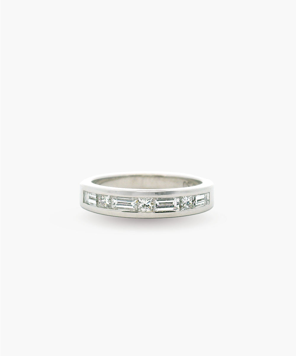 Princess & Baguette Diamond Channel Set Band