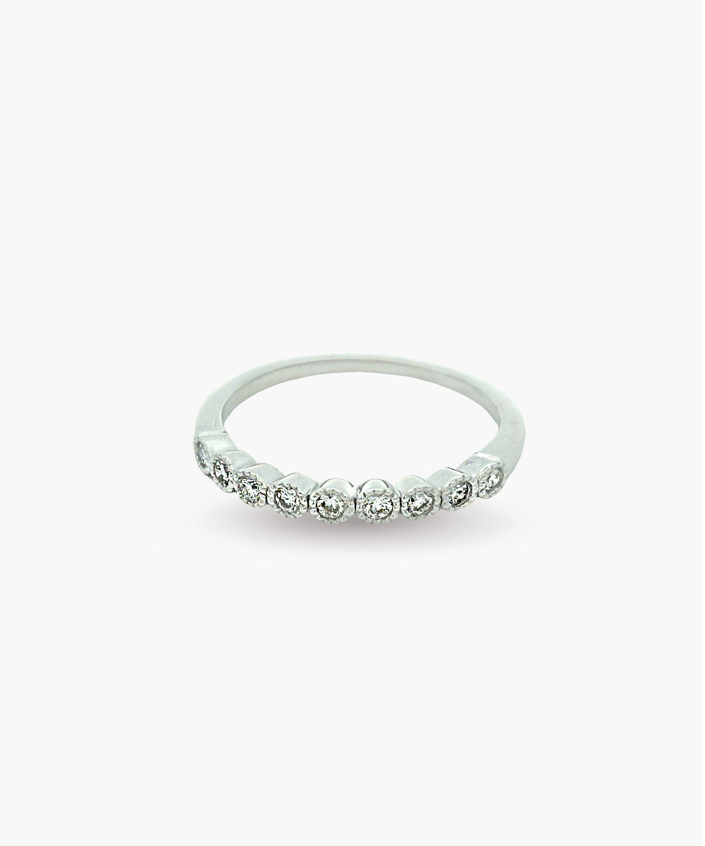 Celeste Bead Set Diamond Band