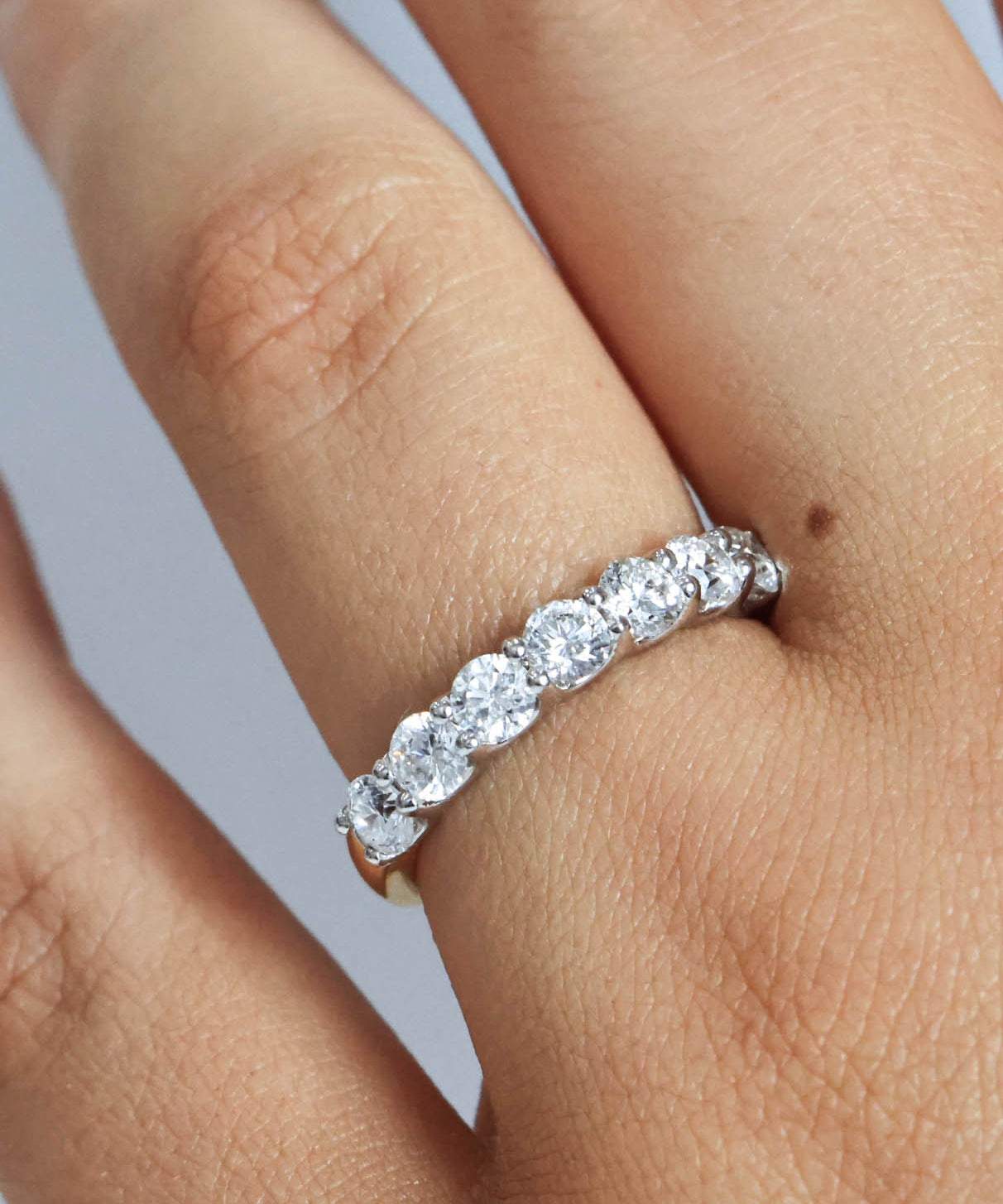 Julie Bold | Round Diamond Ring Two Tone Setting