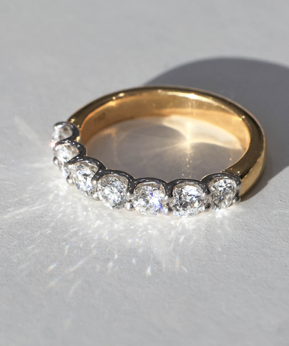 Julie Bold | Round Diamond Ring Two Tone Setting