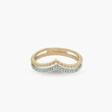 Venus Two Tone Diamond Band