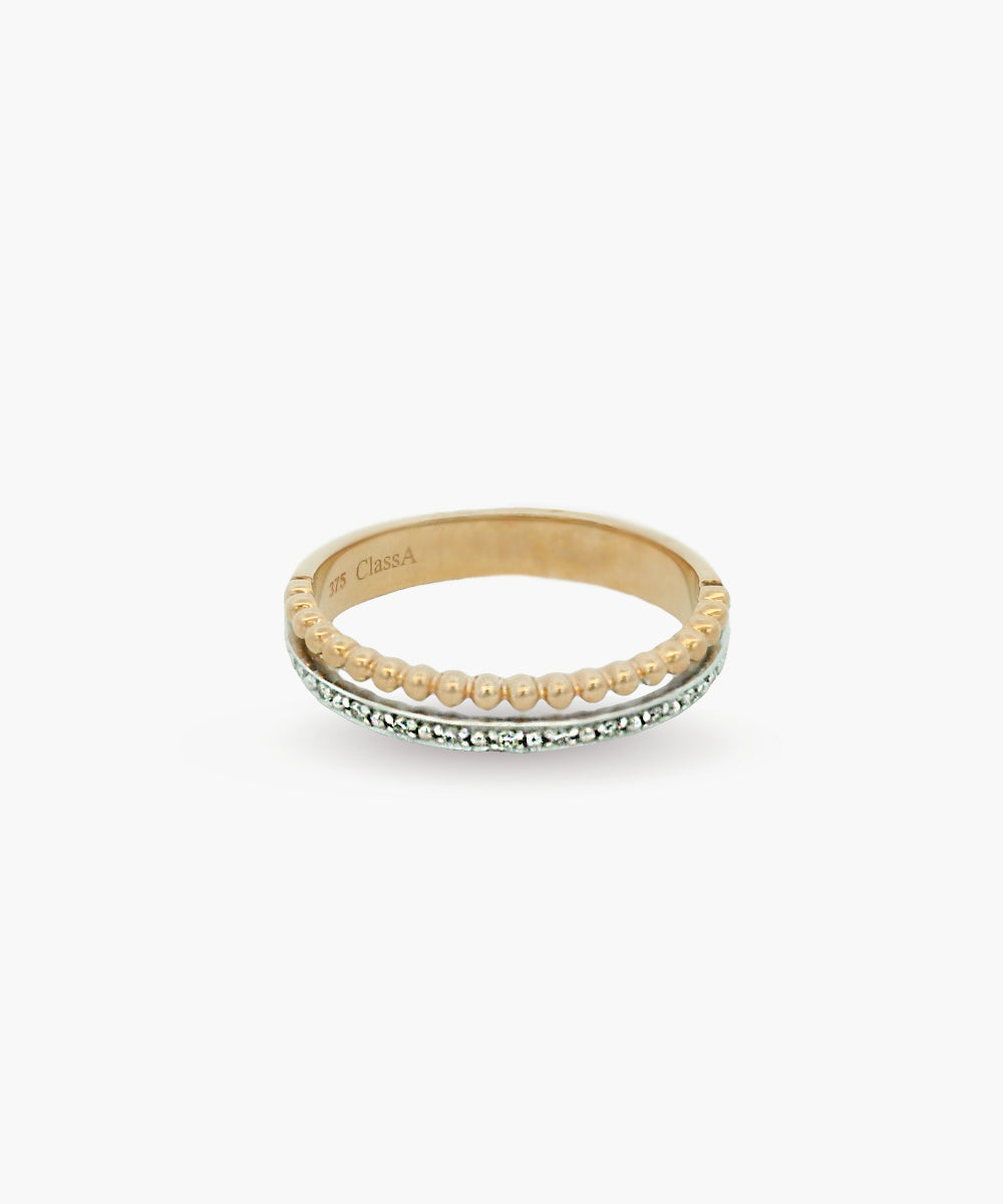 Siena Two Tone Diamond Band