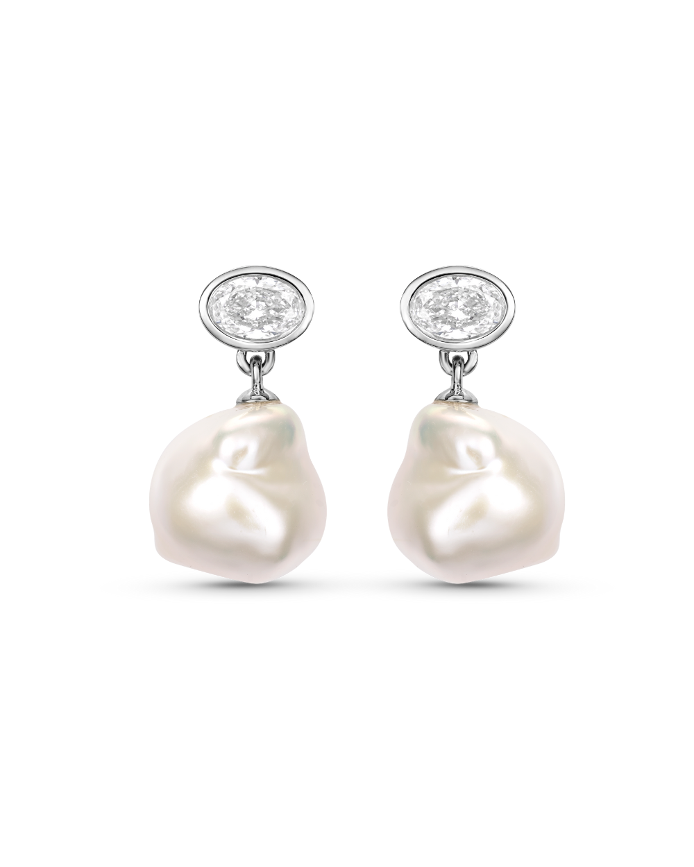 Violet Baroque Pearl Earrings