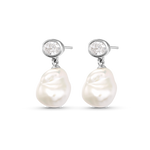 Violet Baroque Pearl Earrings