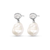 Violet Baroque Pearl Earrings