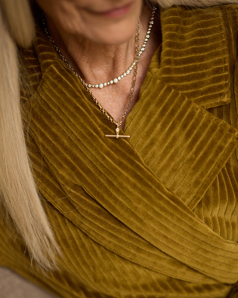 Vivienne Bezel Tennis Necklace classajewellers